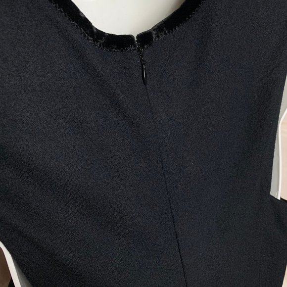 LA'T by L'AGENCE Black Wool Mix Maxi Formal Dress - Picture 4 of 8